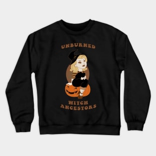 Old Cartoon Style pin up Witch ancestors Crewneck Sweatshirt